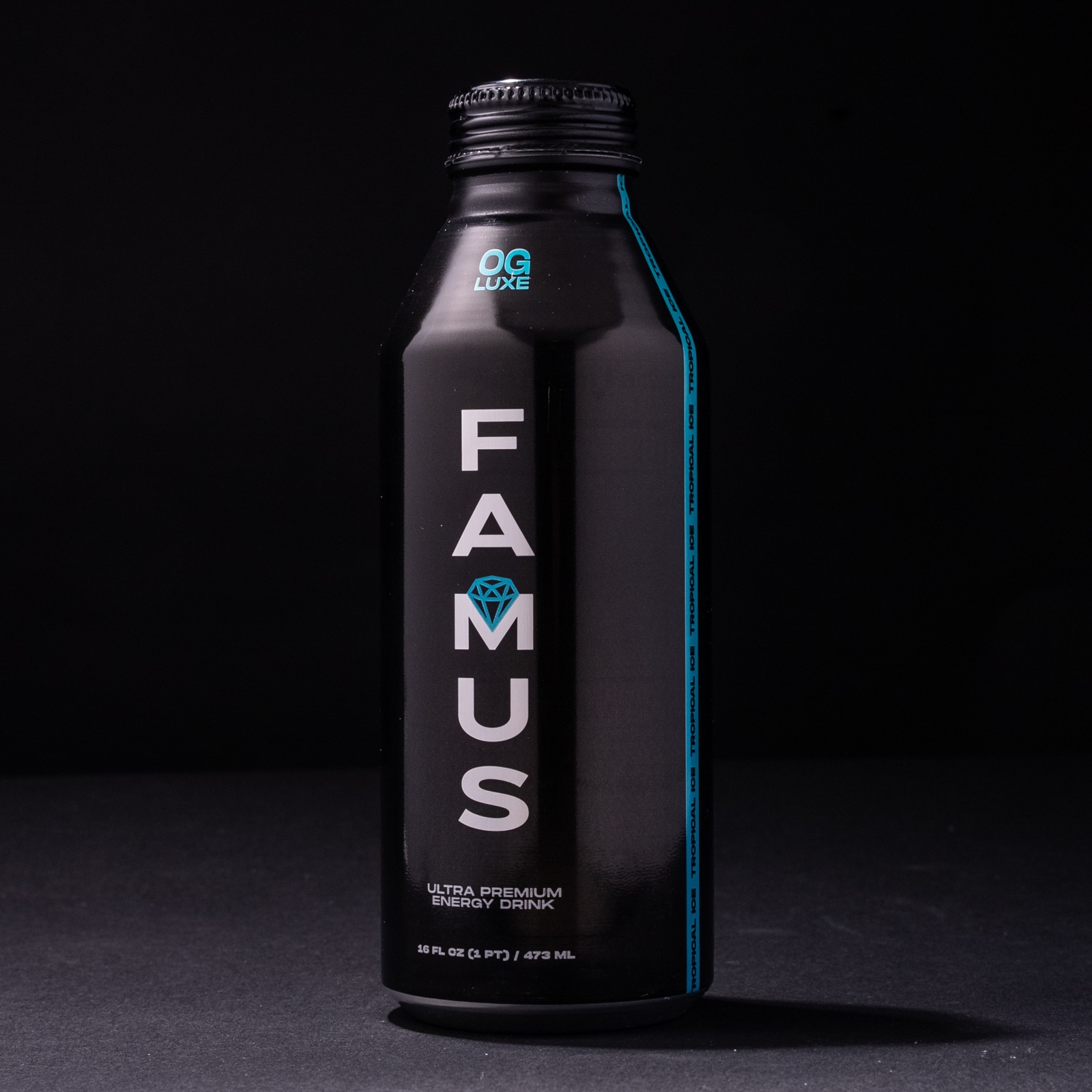 Real OG Luxe bottle photographed in the studio